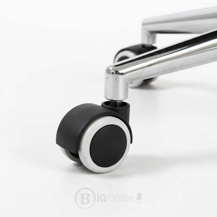 Fauteuil de Direction Ergonomique 786P - Noir, Accoudoirs Chromés & Hauteur Réglable – Image 9