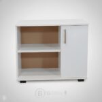 Meuble de Rangement en Liquidation - 80×40×75 cm - Blanc MDF