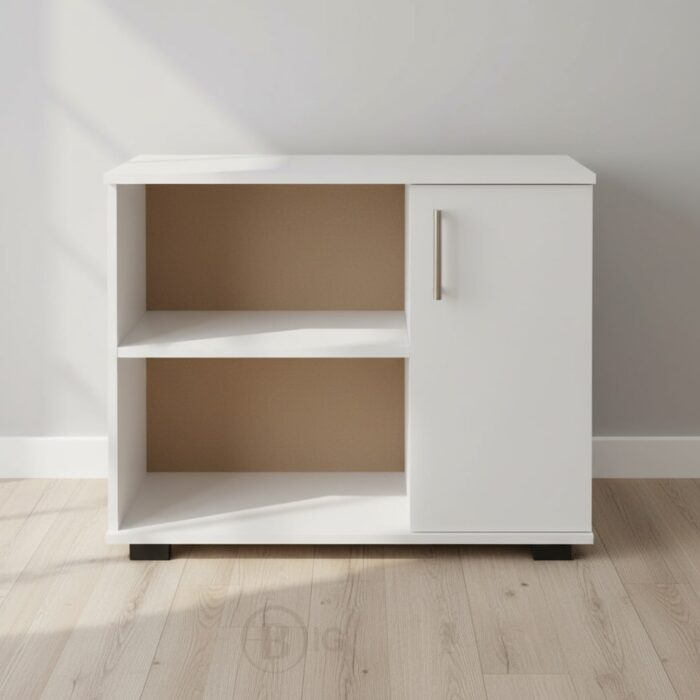 Meuble de Rangement en Liquidation - 80×40×75 cm - Blanc MDF – Image 4