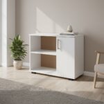 Meuble de Rangement en Liquidation - 80×40×75 cm - Blanc MDF – Image 5