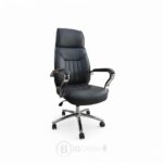 Pack Fauteuil de Direction 106V - 1 Fauteuil Directeur + 2 Fauteuils Visiteurs - Simili Cuir Noir – Image 4