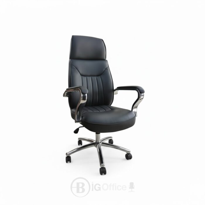 Pack Fauteuil de Direction 106V - 1 Fauteuil Directeur + 2 Fauteuils Visiteurs - Simili Cuir Noir – Image 4