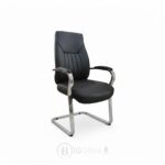 Pack Fauteuil de Direction 106V - 1 Fauteuil Directeur + 2 Fauteuils Visiteurs - Simili Cuir Noir – Image 5