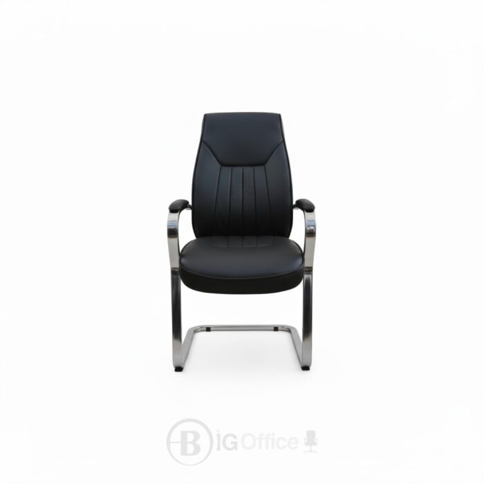 Pack Fauteuil de Direction 106V - 1 Fauteuil Directeur + 2 Fauteuils Visiteurs - Simili Cuir Noir – Image 6