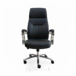 Pack Fauteuil de Direction 106V - 1 Fauteuil Directeur + 2 Fauteuils Visiteurs - Simili Cuir Noir – Image 7