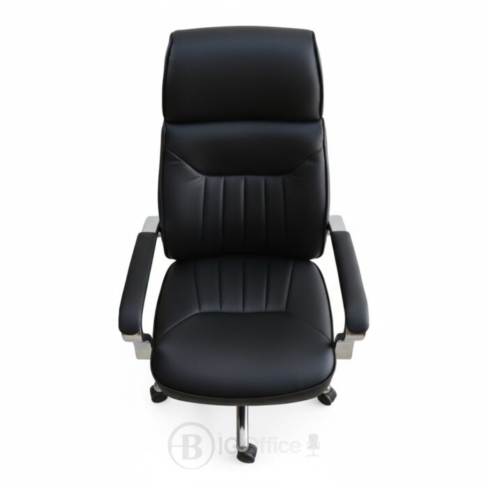 Pack Fauteuil de Direction 106V - 1 Fauteuil Directeur + 2 Fauteuils Visiteurs - Simili Cuir Noir – Image 9
