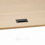 Passe-câbles bureau 15×7 cm – Aluminium noir avec brosse – Image 3
