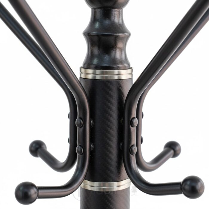 Porte-Manteau Maroc (Modèle 8011) : L'Alliance du Métal Noir et du Marbre Véritable - Stabilité Garantie – Image 3