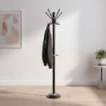 Porte-Manteau Maroc (Modèle 8011) : L'Alliance du Métal Noir et du Marbre Véritable - Stabilité Garantie – Image 5