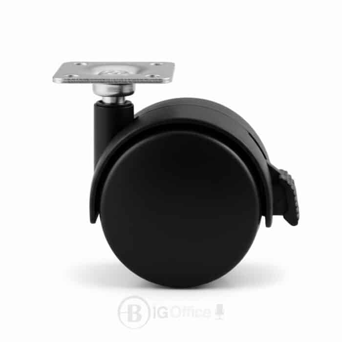 Roulette pour caisson de bureau avec frein - Pivotante, robuste et silencieuse – Image 2
