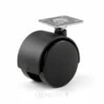 Roulette pour caisson de bureau - Roulette pivotante robuste 50 mm