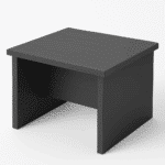 Table basse de bureau en MDF coloris gris anthracite – design moderne et robuste