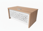 Table de réunion MDF – Design moucharabieh oriental ajouré – Image 2