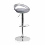 Tabouret de bar design en ABS – Réglable en hauteur avec base chromée