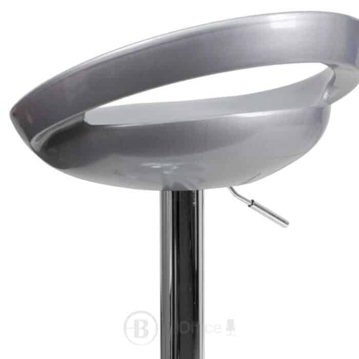 Tabouret de bar design en ABS – Réglable en hauteur avec base chromée – Image 4