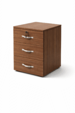Caisson mobile de bureau en bois – 3 tiroirs avec serrure | Big Office Maroc – Image 3