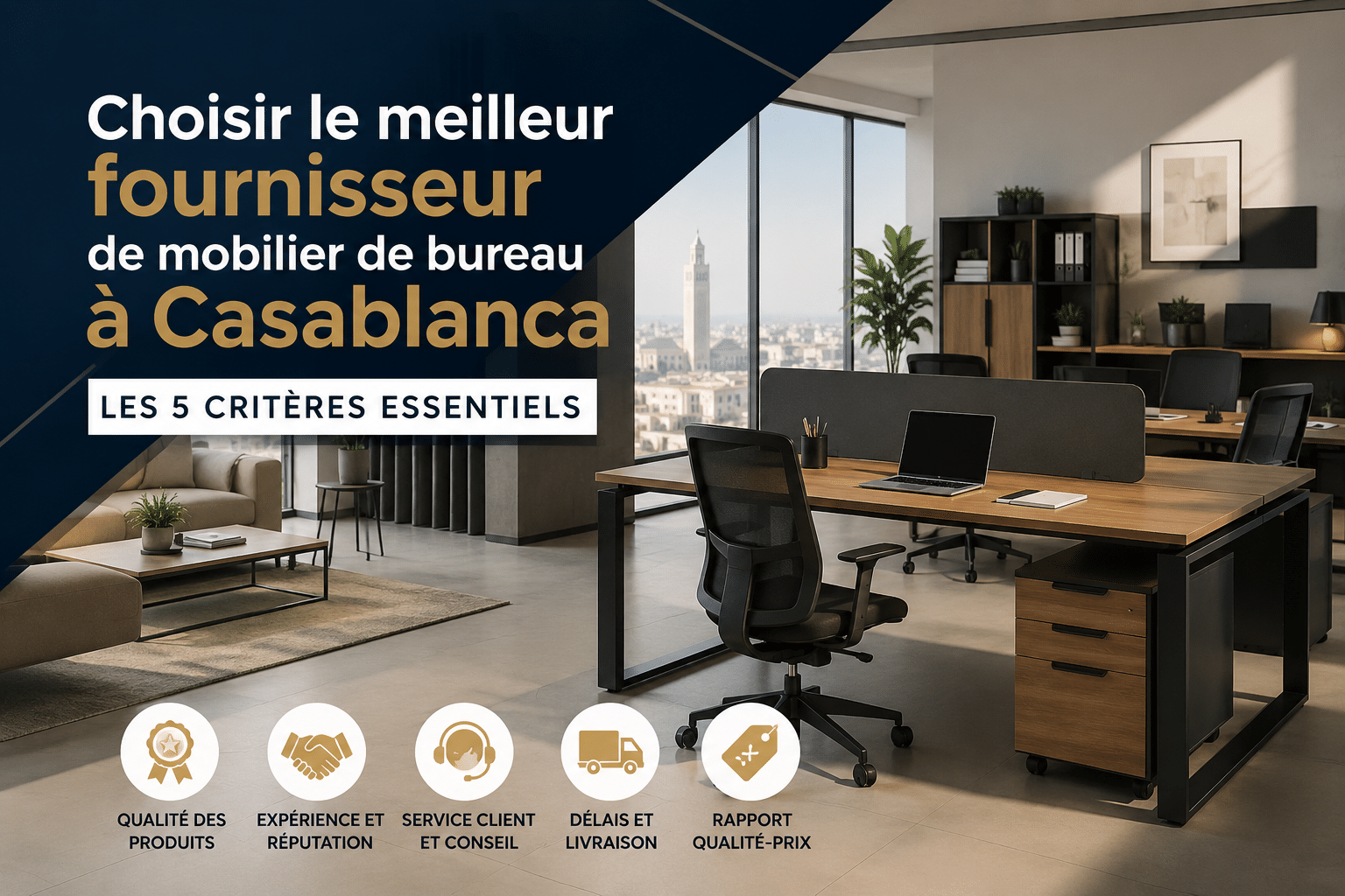 Choisir le meilleur fournisseur de mobilier de bureau à Casablanca