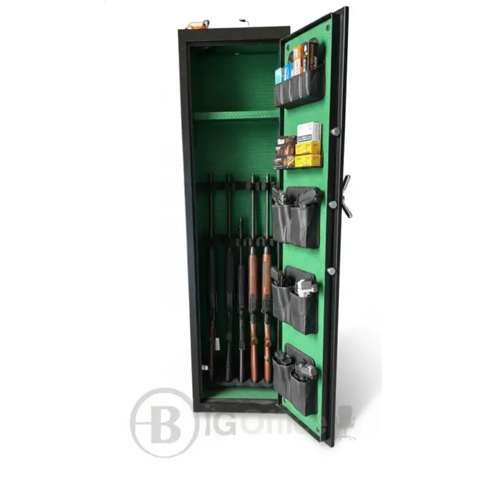 Coffre-fort pour fusil à empreinte digitale et combinaison électronique – 145 × 35 × 30 cm – Image 2
