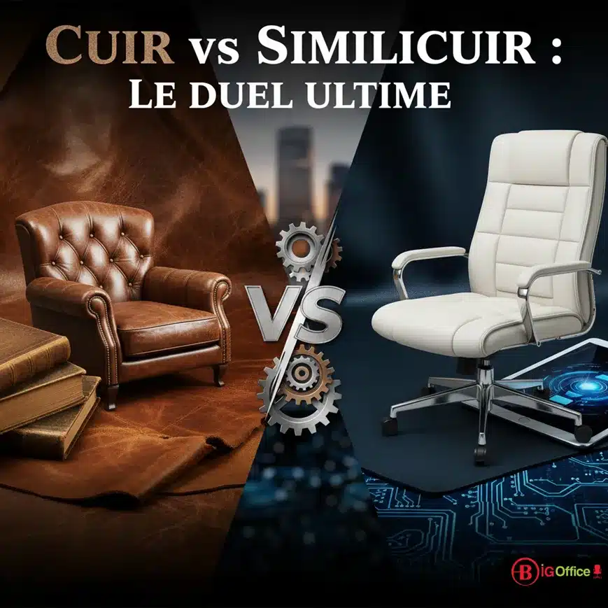 Fauteuil direction Cuir VS Simili cuir