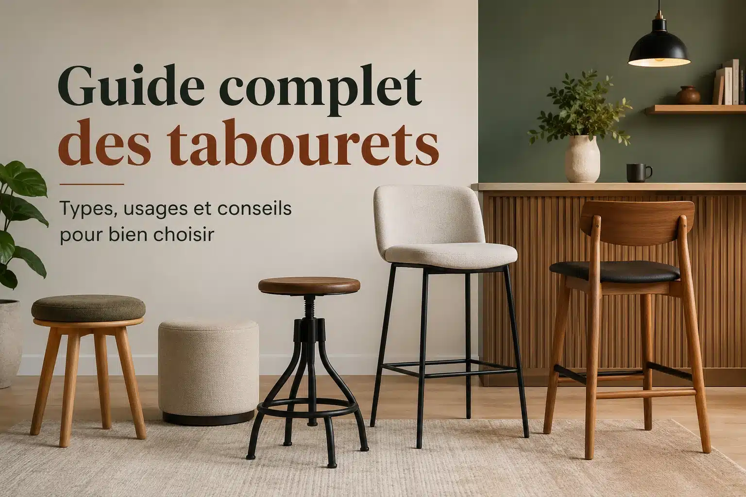 Guide complet des tabourets Types, usages et conseils pour bien choisir
