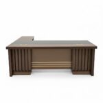 Bureau de Direction MAJESTÉ (Wengé): Luxe Traditionnel & Rangement Exécutif Intégré – Image 3
