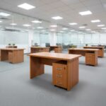 Bureau en bois stratifié professionnel – Design simple et robuste – Image 10