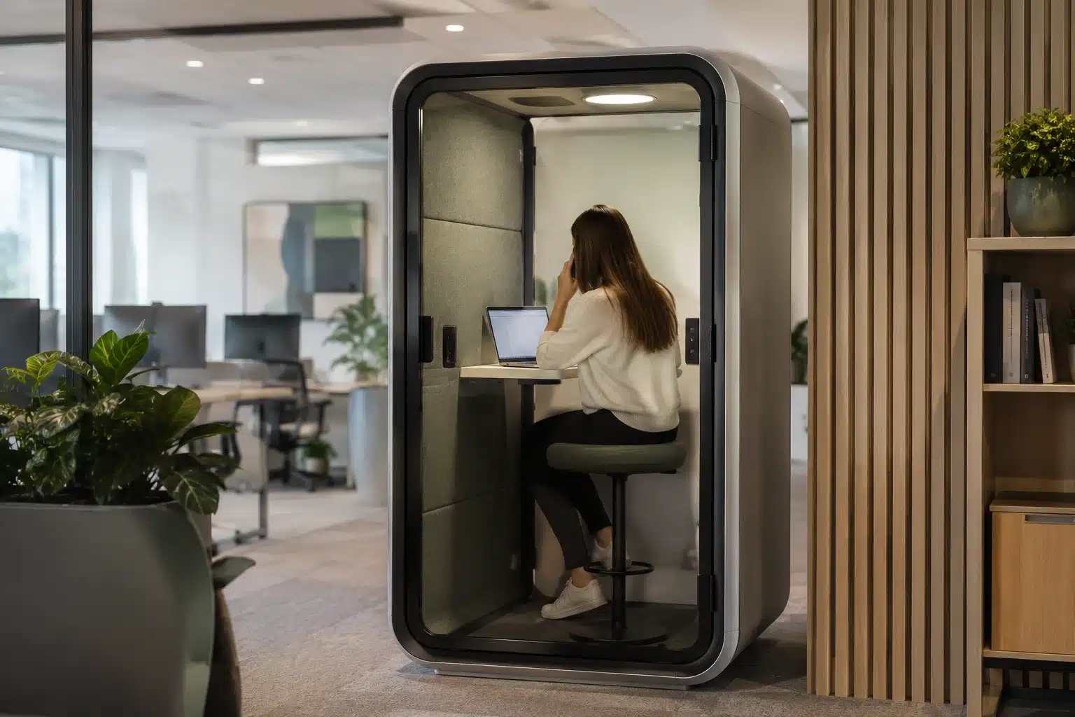 Cabine acoustique bureau Maroc pour open space PME