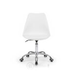 Chaise de Bureau à Roulettes H-310B-6 – Design Moderne, Réglable en Hauteur (Noir & Blanc & Gris) – Image 2