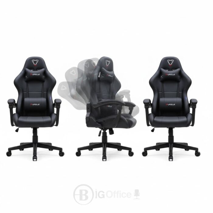 Chaise Gaming Ergonomique F-041A Noir - Confort Pro Gamer | Chaise Gaming Maroc – Image 6