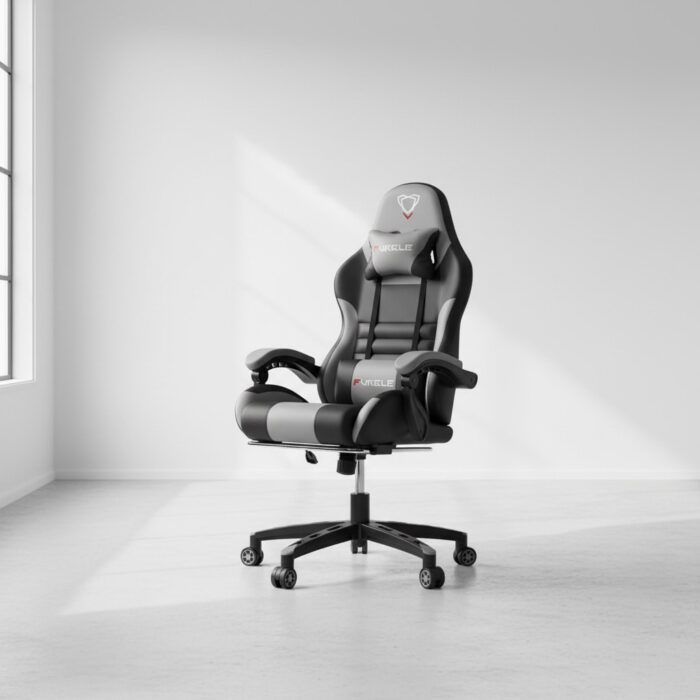 Chaise Gaming F-041A Ergonomique – Similicuir PU – Confort Gaming & Bureau | Maroc – Image 9