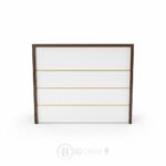 Comptoir d’accueil en MDF – couleur au choix du bois & dimensions sur mesure