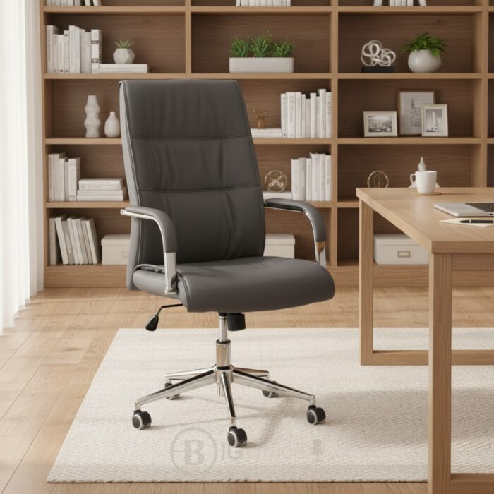 Fauteuil de Direction 786P Gris: Le Confort Ergonomique au Design Épuré (Maroc) – Image 8
