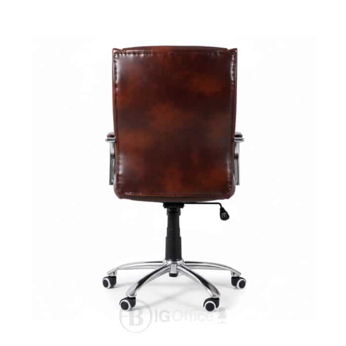 Fauteuil de Direction 883 P Marron: Le Charme du "Vintage Moderne" & Confort Ergonomique – Image 4