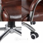Fauteuil de Direction 883 P Marron: Le Charme du "Vintage Moderne" & Confort Ergonomique – Image 7