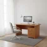 Bureau en bois stratifié professionnel – Design simple et robuste – Image 12