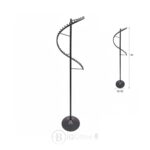 Porte-Manteau Spirale (1m80): Le Design Métal qui Organise Tout – Noir Mat (Maroc) – Image 4