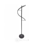 Porte-Manteau Spirale (1m80): Le Design Métal qui Organise Tout – Noir Mat (Maroc)