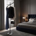 Porte-Manteau Spirale (1m80): Le Design Métal qui Organise Tout – Noir Mat (Maroc) – Image 5