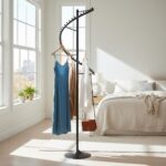 Porte-Manteau Spirale (1m80): Le Design Métal qui Organise Tout – Noir Mat (Maroc) – Image 7
