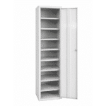 Armoire métallique haute à portes battantes (meuble clapet 10 portes)