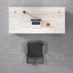 Bureau de direction moderne 140x70 cm en MDF avec caisson – Design professionnel – Image 2