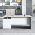Bureau de direction moderne 140x70 cm en MDF avec caisson – Design professionnel – Image 3