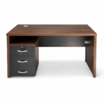 Bureau en bois MDF avec caisson mobile – 140 × 70 × 75 cm