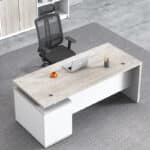 Bureau de direction moderne 140x70 cm en MDF avec caisson – Design professionnel – Image 5