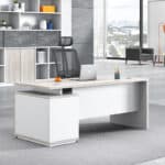 Bureau de direction moderne 140x70 cm en MDF avec caisson – Design professionnel