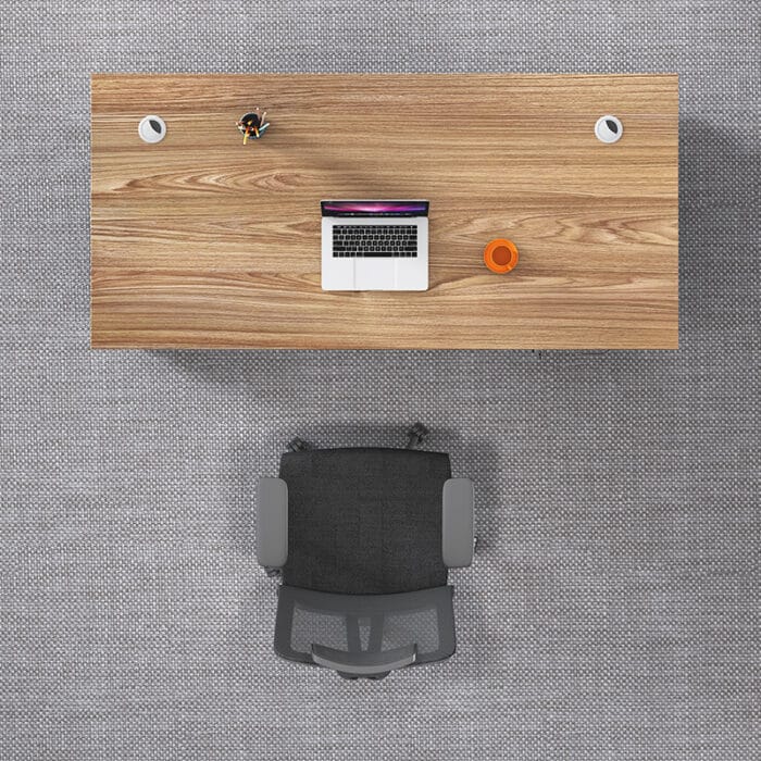 Bureau de direction moderne 140x70 cm en MDF avec caisson mobile – Image 6