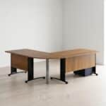 Bureau de direction 240x160 cm avec retour, angle et caisson mobile – Image 2