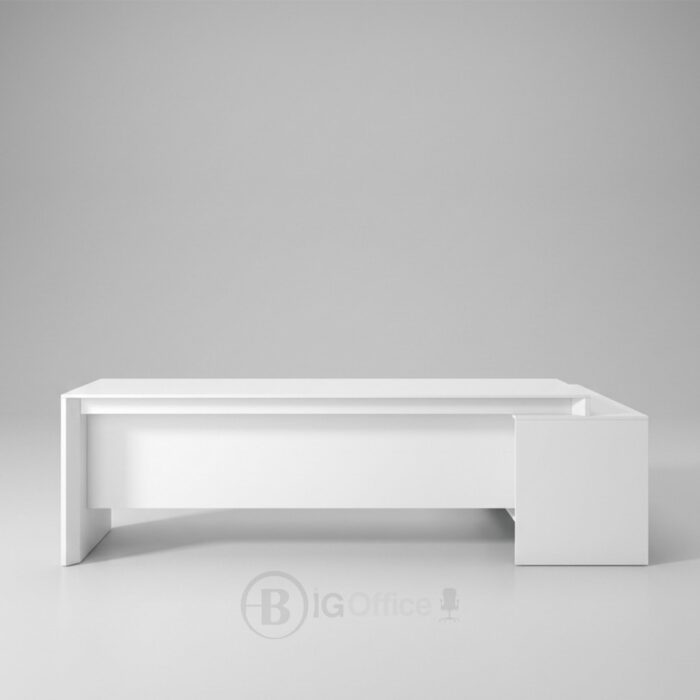 Bureau de direction blanc moderne sur mesure – Image 4