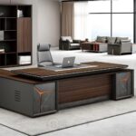 Bureau de Direction Design en MDF – Style Executive Haut de Gamme