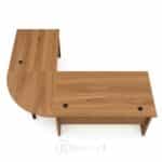 Bureau de direction en MDF 240x160 cm avec retour et angle – Design professionnel – Image 3